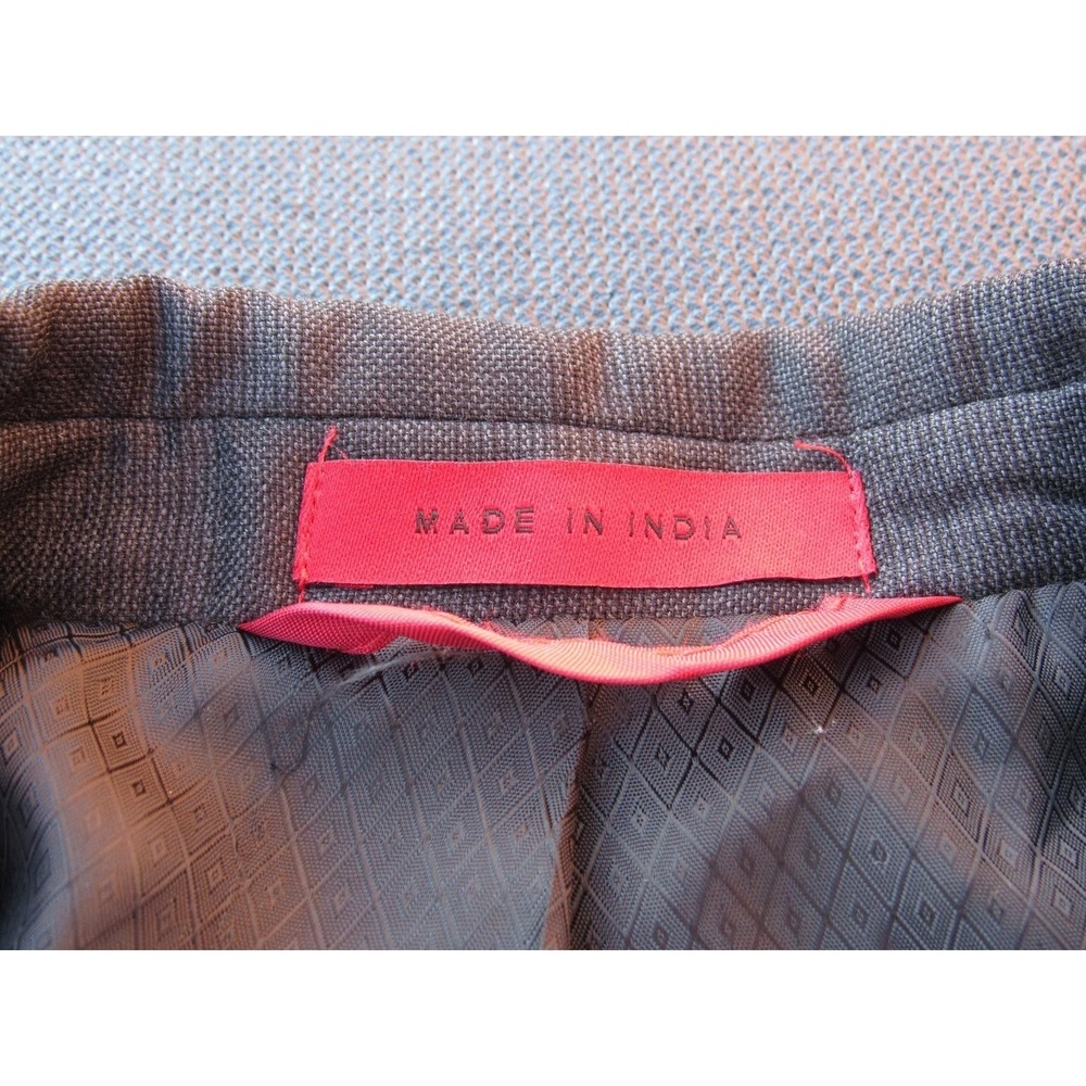 Alfani Men's Gray Wool Blazer Jacket 42R Slim Fit Two Button Lined - Picture 4 of 10